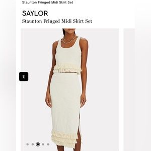 Saylor Staunton Midi Skirt Set - Ivory Small